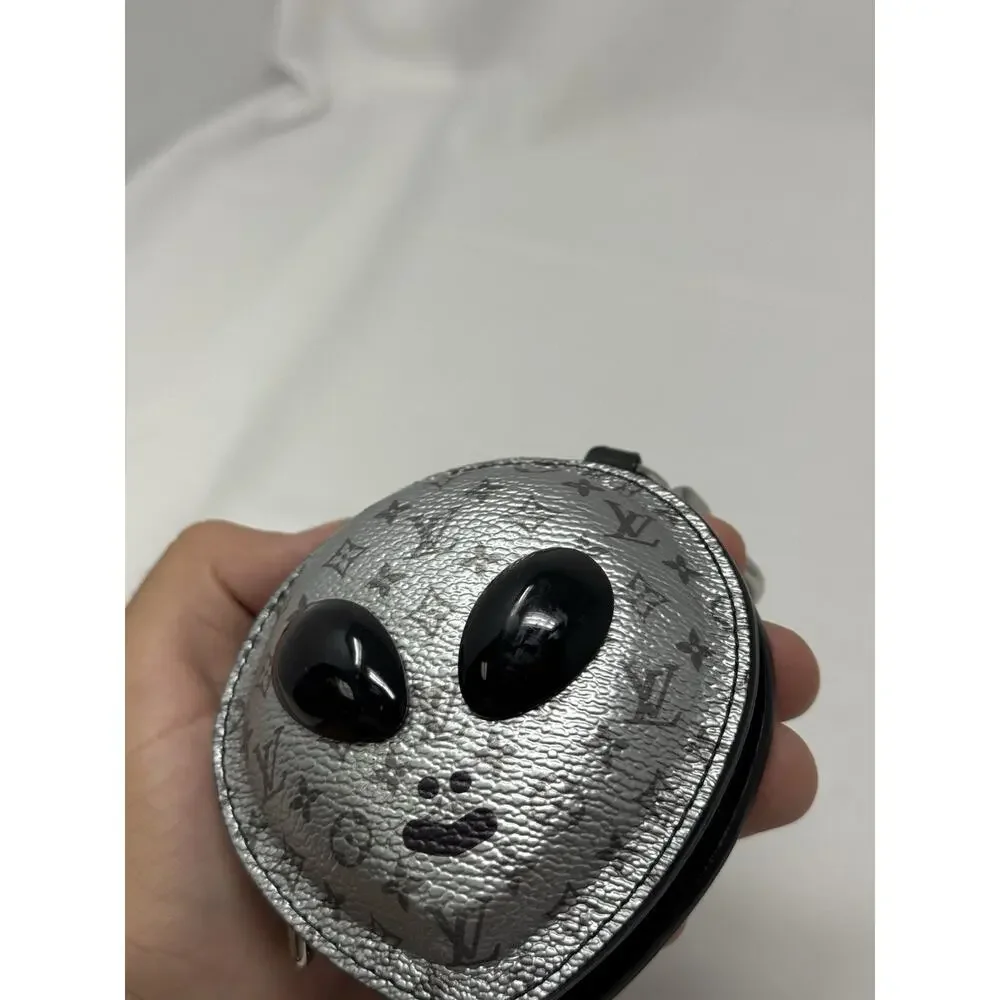 LOUIS VUITTON Monogram Alien Bag Charm Purse M02429 Auth No Box